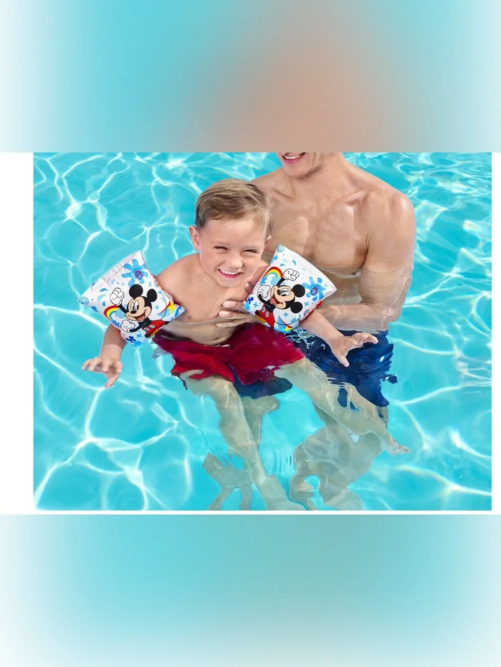 Bestway Disney Mickey Red Kids Arm Bands - Ages 3-6